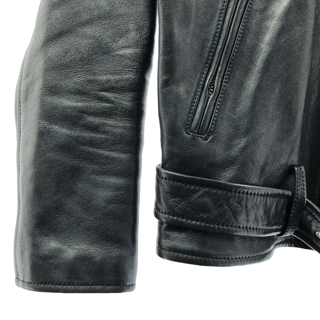 beautiful people / ビューティフルピープル | vintage leather riders jacket ビンテージ レザー ライダース ジャケット | 140 | ブラック | レディース