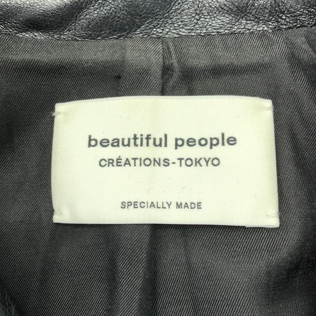 beautiful people / 뷰티풀 피플 | vintage leather riders jacket 빈티지 가죽 라이더스 재킷 | 140 | 블랙 | 여성