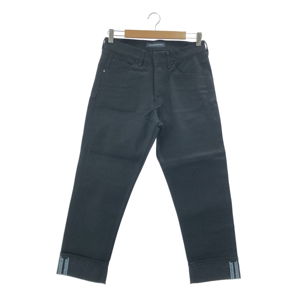 【美品】  MADISON BLUE / マディソンブルー | SERUBI JQ STRAIGHT DENIM デニムパンツ | 02(M) | ブラック | レディース