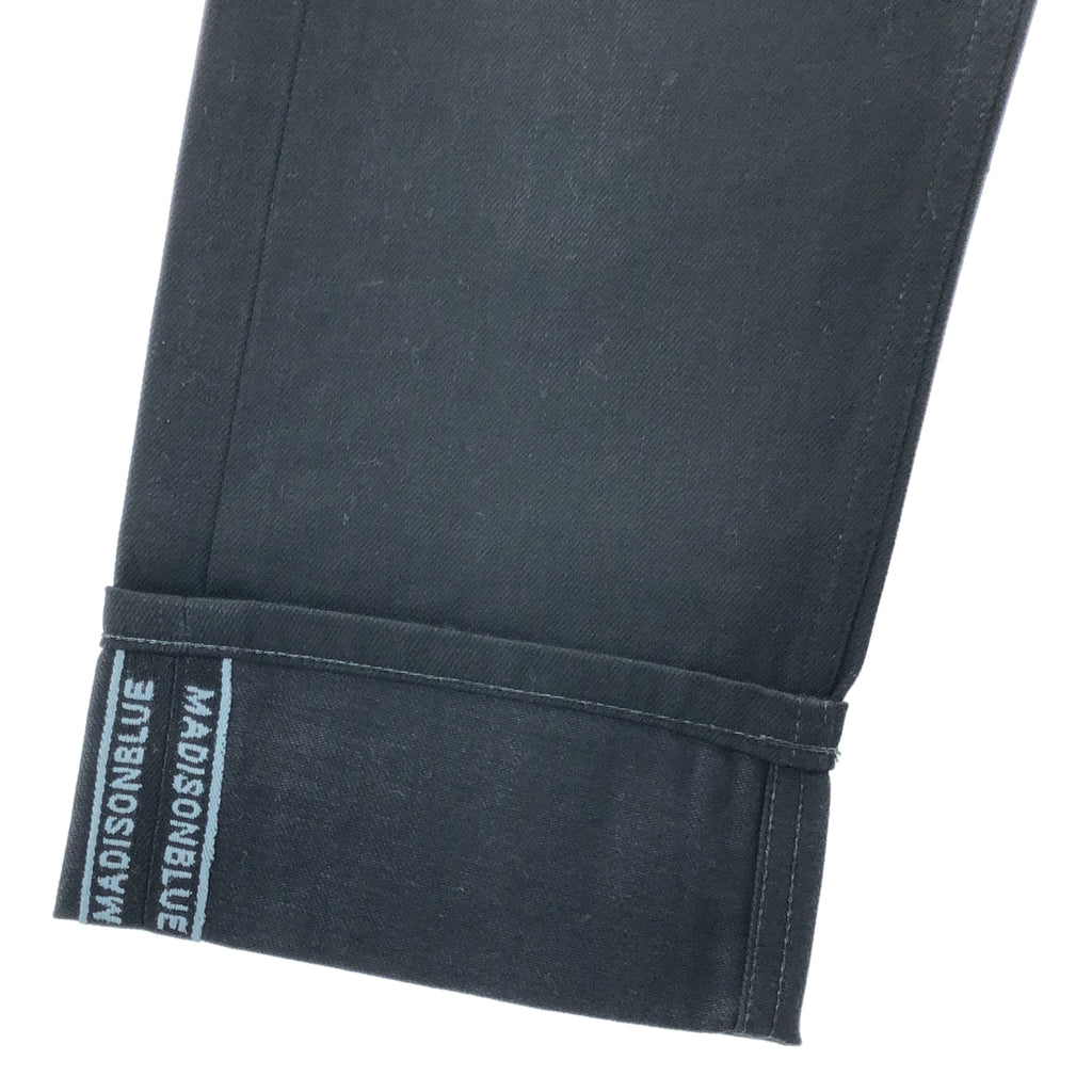 【美品】  MADISON BLUE / マディソンブルー | SERUBI JQ STRAIGHT DENIM デニムパンツ | 02(M) | ブラック | レディース