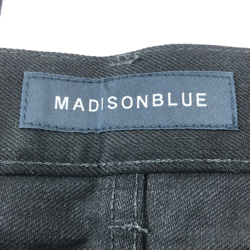 【美品】  MADISON BLUE / マディソンブルー | SERUBI JQ STRAIGHT DENIM デニムパンツ | 02(M) | ブラック | レディース