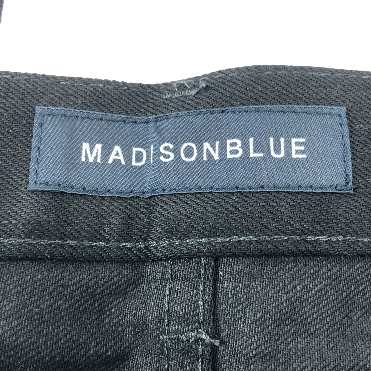 【美品】  MADISON BLUE / マディソンブルー | SERUBI JQ STRAIGHT DENIM デニムパンツ | 02(M) | ブラック | レディース