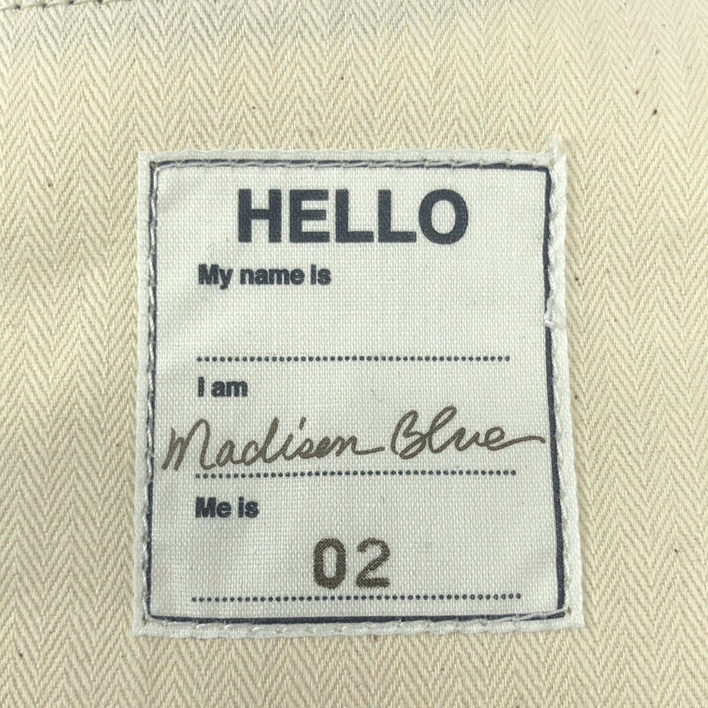 【美品】  MADISON BLUE / マディソンブルー | SERUBI JQ STRAIGHT DENIM デニムパンツ | 02(M) | ブラック | レディース