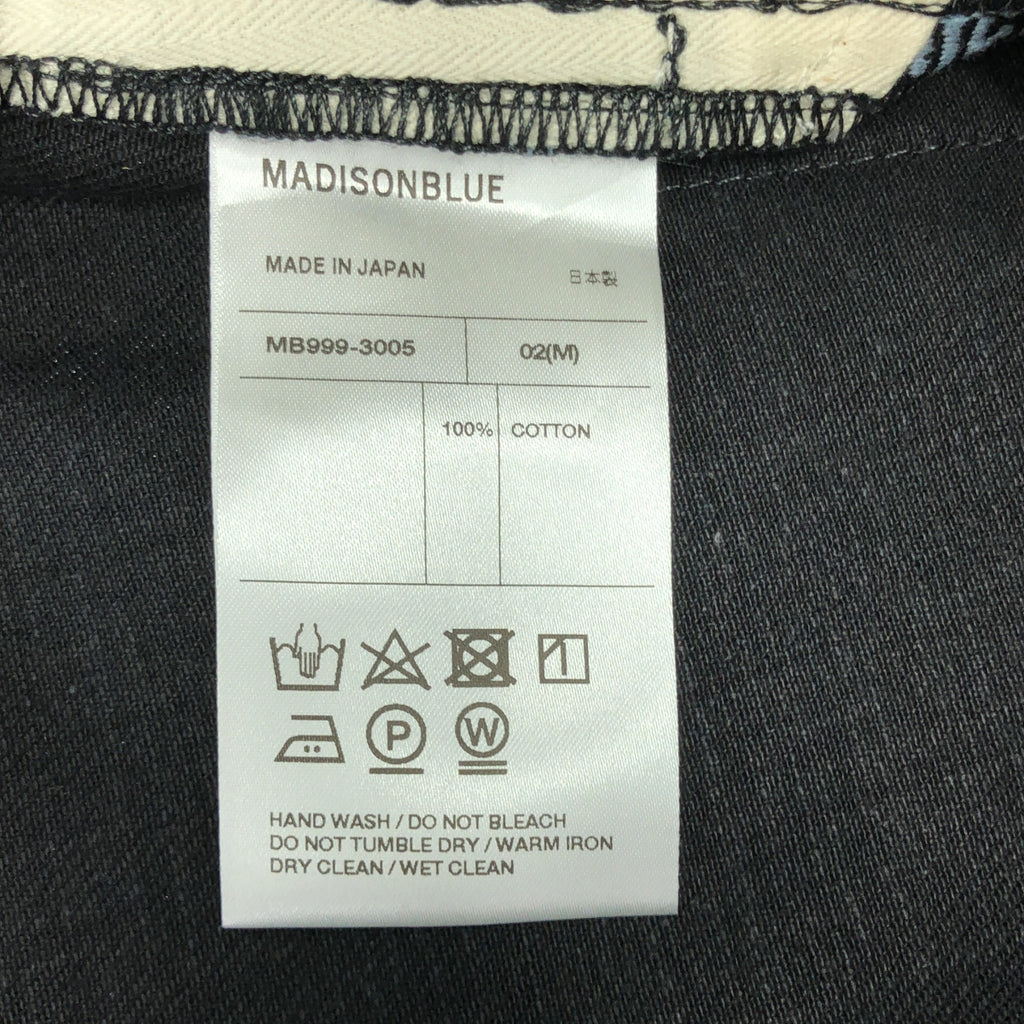 【美品】  MADISON BLUE / マディソンブルー | SERUBI JQ STRAIGHT DENIM デニムパンツ | 02(M) | ブラック | レディース