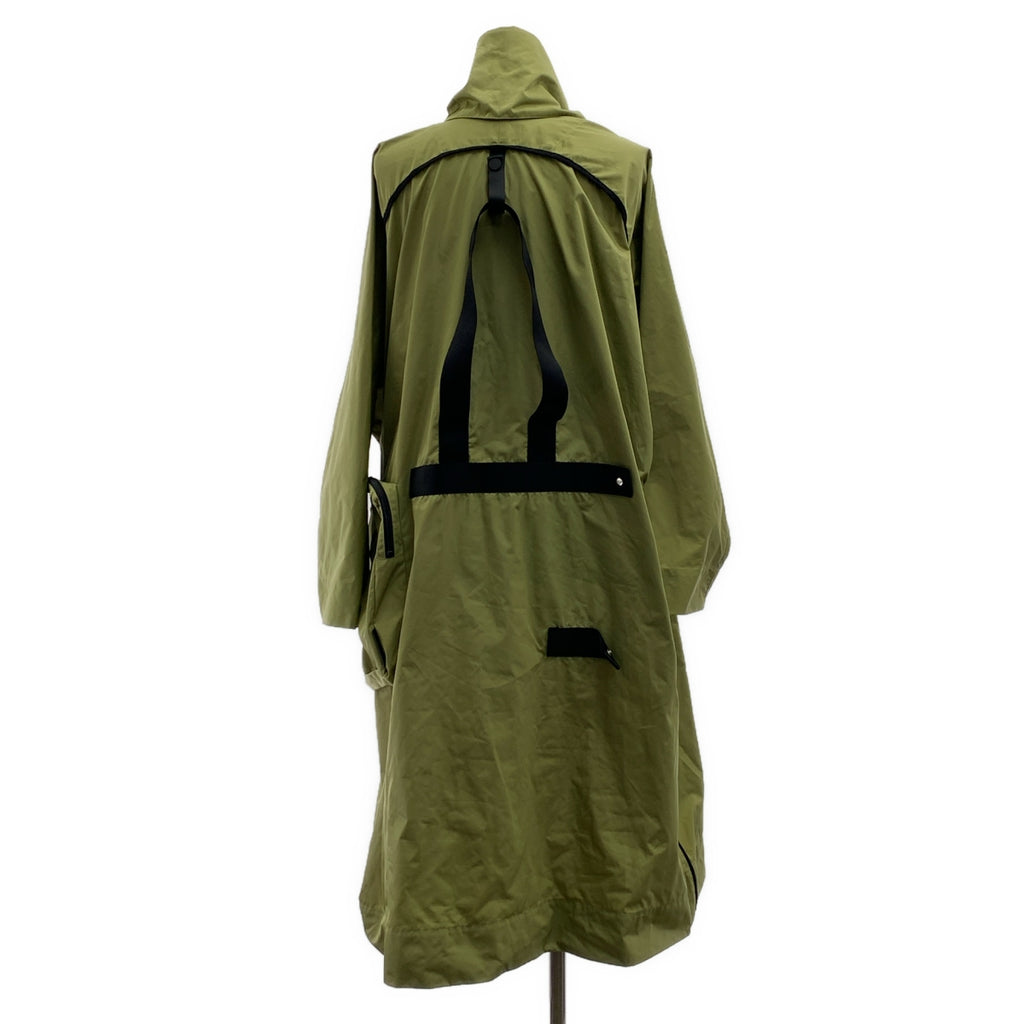 ISSEY MIYAKE / イッセイミヤケ | 撥水 ナイロン コート / パッカブル | 2 | カーキ | レディース