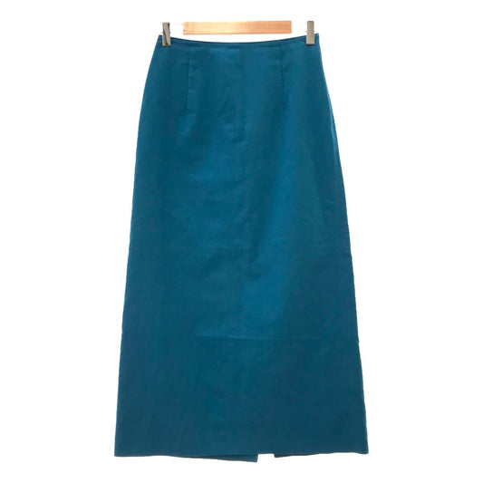 Ron Herman / ロンハーマン | Eco Leather Skirt / エコレザー スリット スカート | S | ブルー | レディース