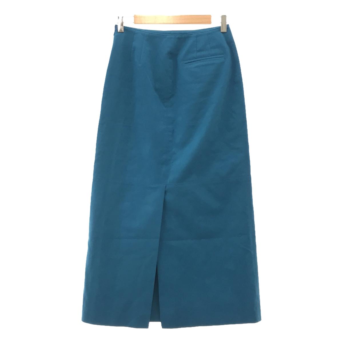 Ron Herman / ロンハーマン | Eco Leather Skirt / エコレザー スリット スカート | S | ブルー | レディース