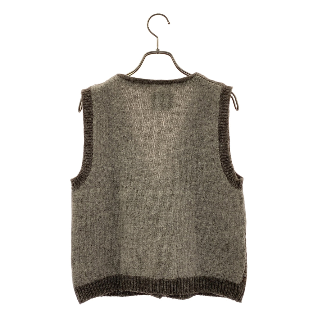 Jamieson's / ジャミーソンズ | ウール フェアアイル くるみボタン ニット ベスト |