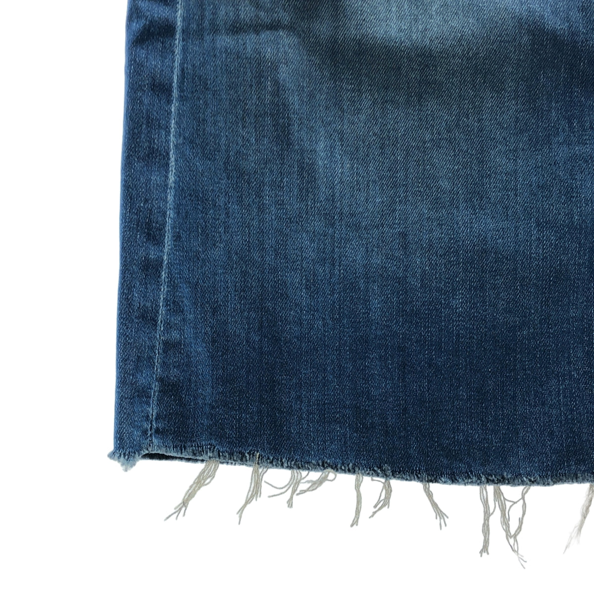 MOTHER / マザー | EASY SKIRT / ダメージ加工 カットオフ デニム スカート | 24 | インディゴ | レディース