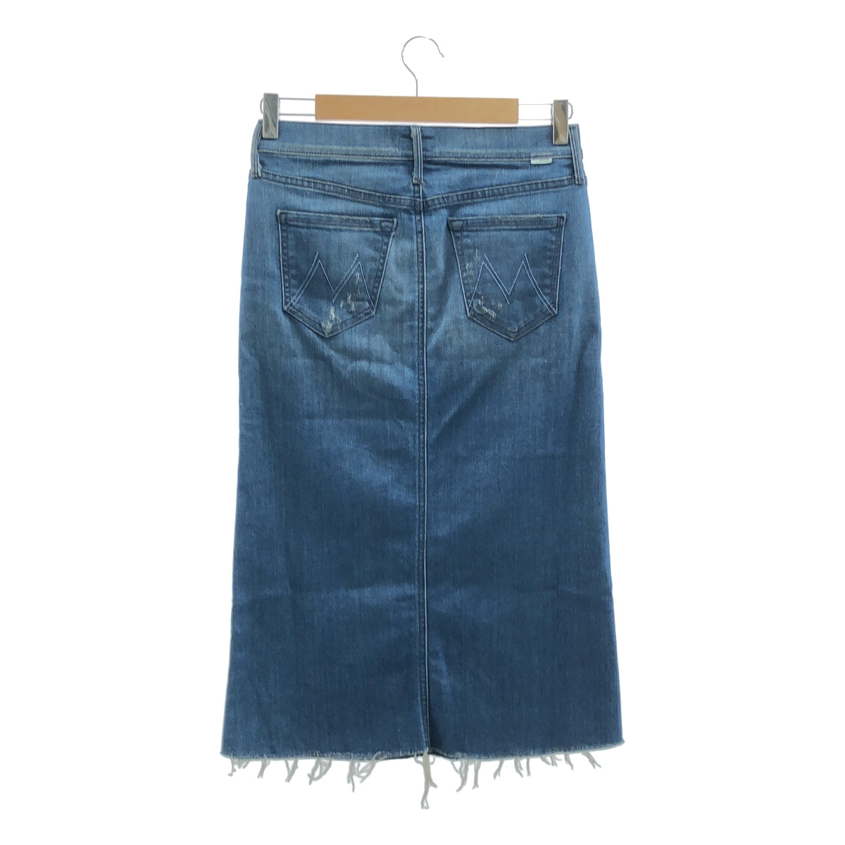 MOTHER / マザー | EASY SKIRT / ダメージ加工 カットオフ デニム スカート | 24 | インディゴ | レディース