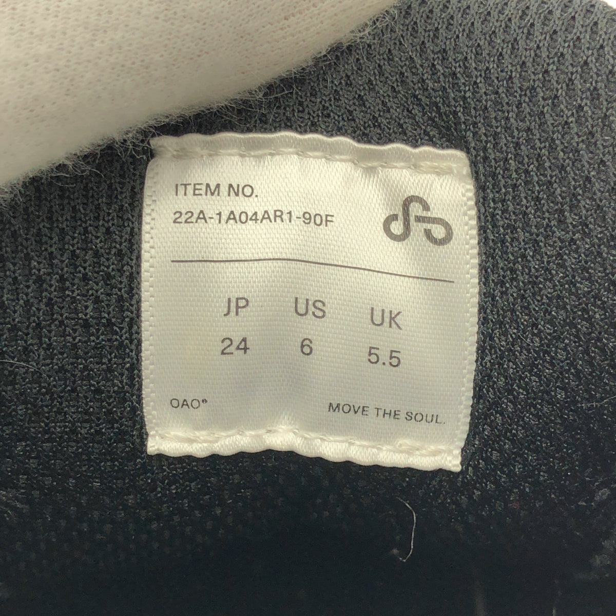 【成色極佳】OAO | SUNLIGHT Vibram鞋底皮革Logo運動鞋 | 24碼 | 黑色 | 女款