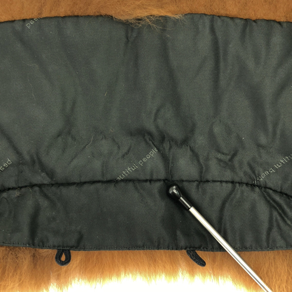 beautiful people / ビューティフルピープル | ファー付き ウール Pコート | 36 | ブラック | レディース