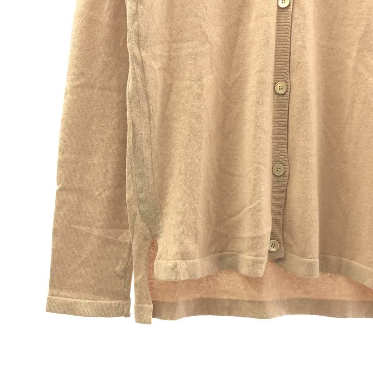 MARNI / マルニ | カシミヤ Vネック ニットカーディガン | 42 | ベージュ | レディース