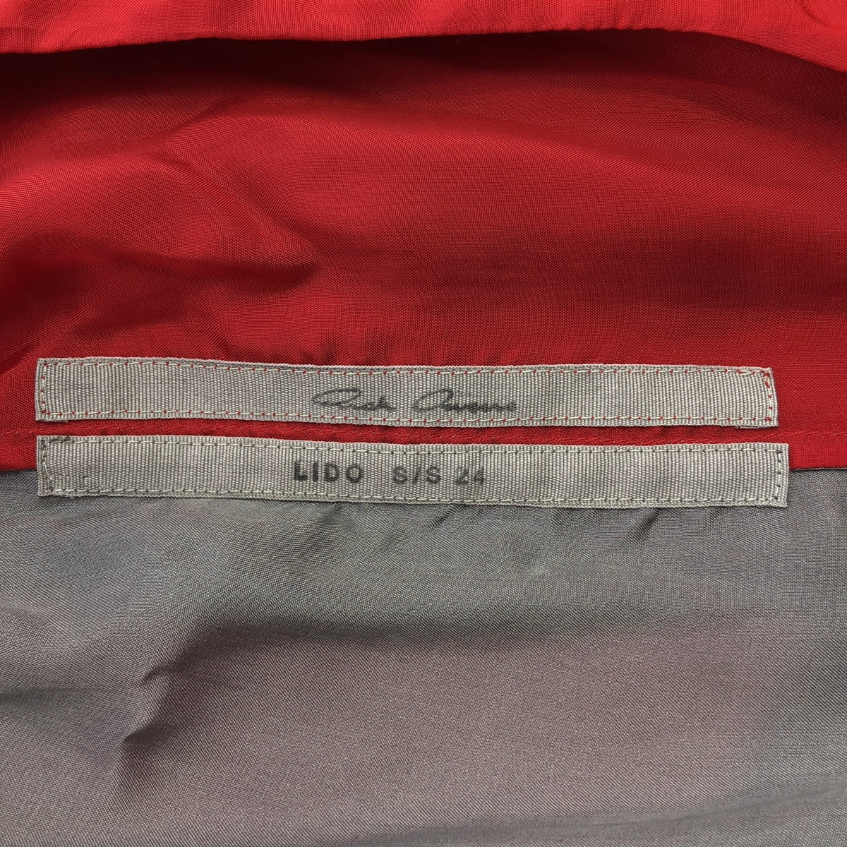 Rick Owens | 2024 春夏 | Lido Cardinal Cupro 棉長袖襯衫 | F 碼 | 女款