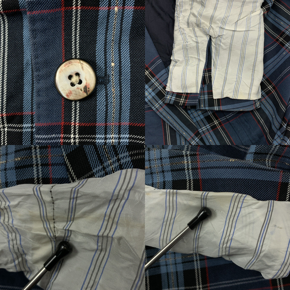 Gabriele Pasini / 가브리엘레 파지니 | 체크 싱글 브레스트 테일러드 재킷 | 50 |