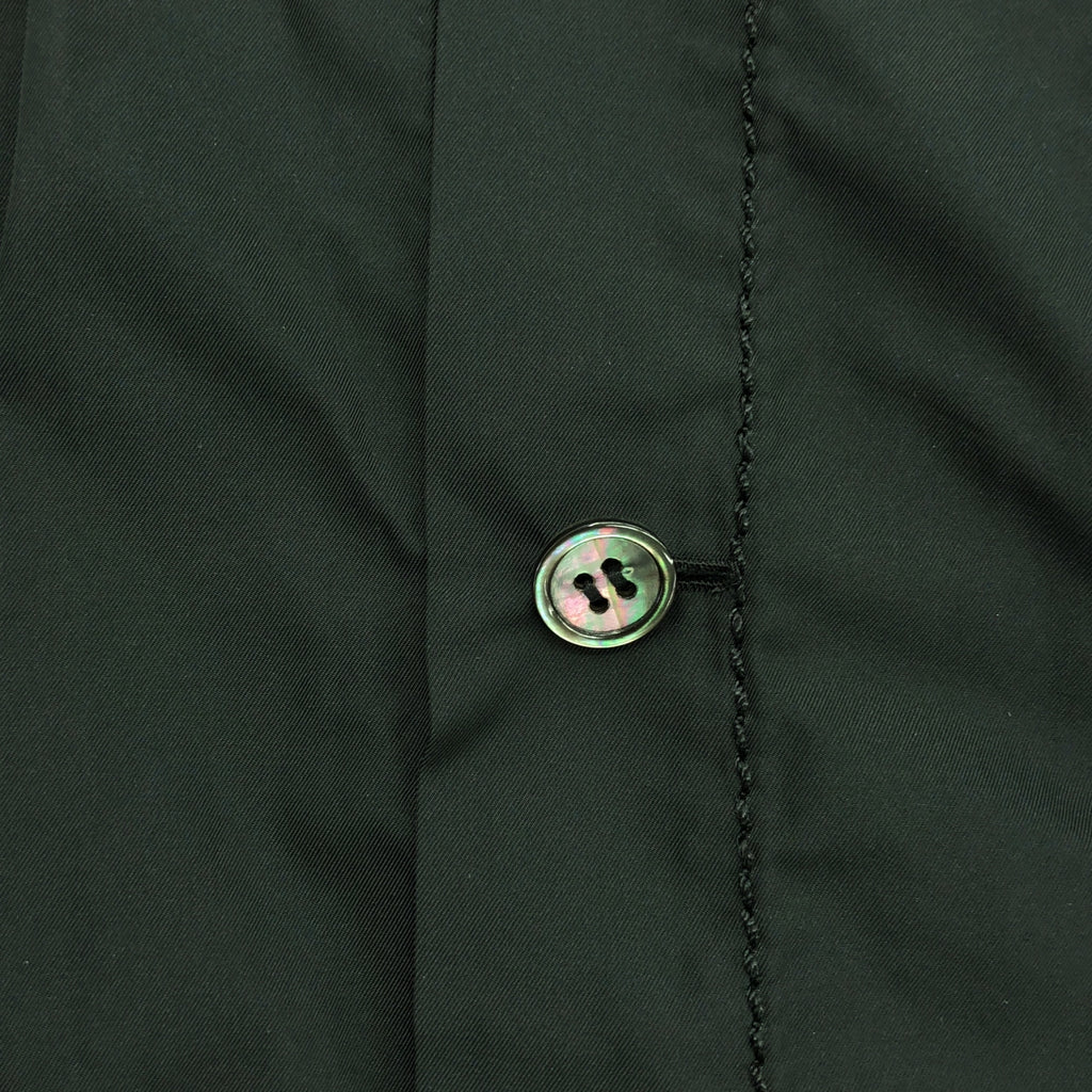 【美品】  tao COMME des GARCONS / タオコムデギャルソン | 2022SS | ポリエステル ステッチワーク ベルテッド コート | M | ブラック | レディース