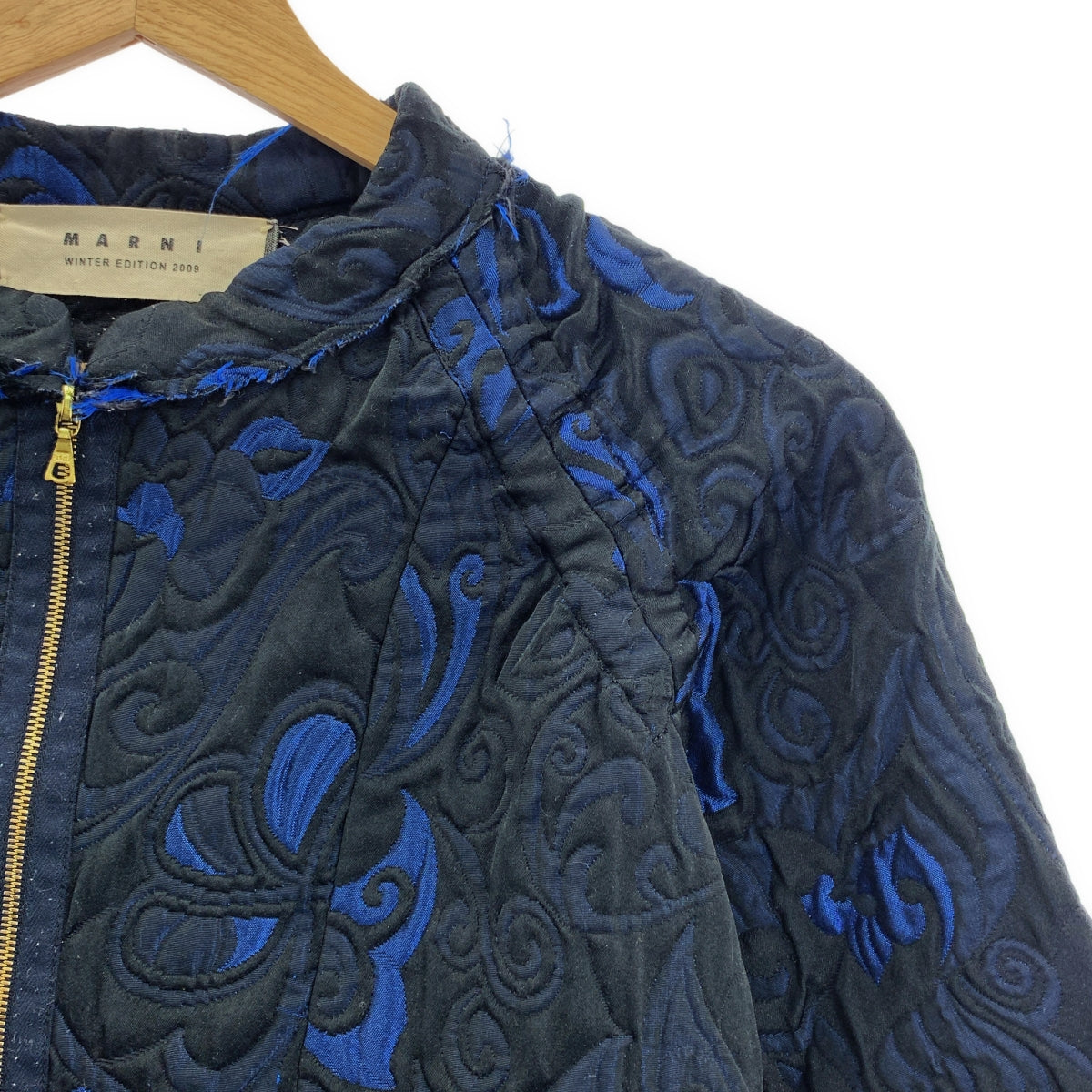 MARNI / マルニ | ペイズリー柄 ジャガード ハーフジップ ワンピース | 40 | レディース