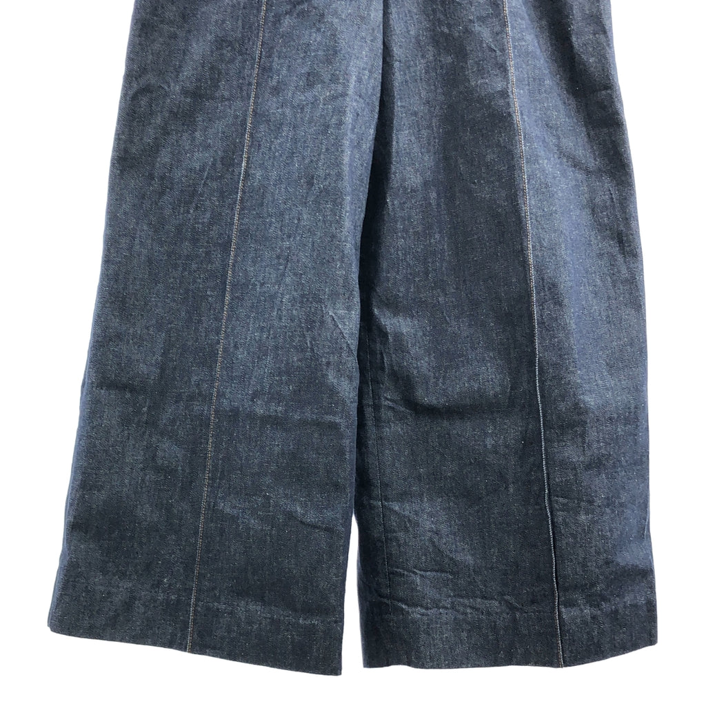 MADISON BLUE / マディソンブルー | コットン ワイド オーバーオール パンツ | 01(S) | インディゴ | レディース