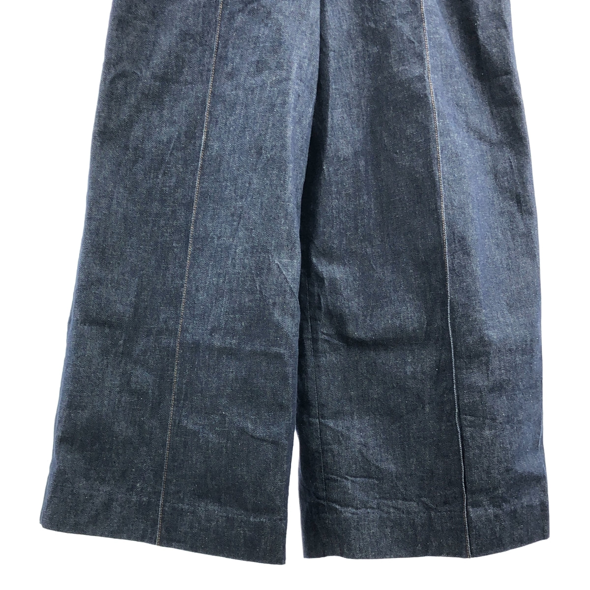 MADISON BLUE / マディソンブルー | コットン ワイド オーバーオール パンツ | 01(S) | インディゴ | レディース
