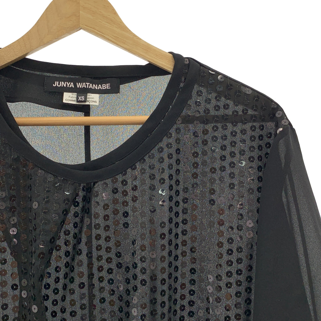JUNYA WATANABE / 준야와타나베 | 2025SS | 스팽글 시어 레이어드 컷소우 | XS |