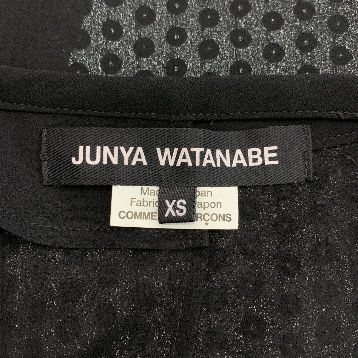 JUNYA WATANABE / 준야와타나베 | 2025SS | 스팽글 시어 레이어드 컷소우 | XS |