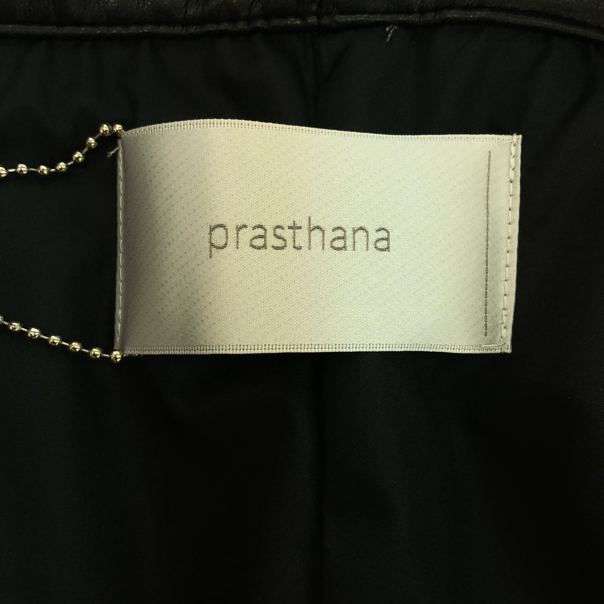 【신품】 prasthana / 프라스타나 | royal leather passive hang pants / 바지 | M | 블랙 | 남성