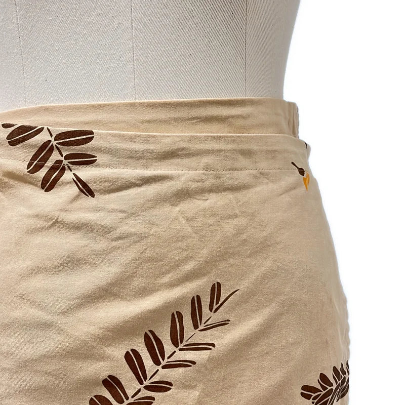 SUNSHINE+CLOUD / サンシャイン+クラウド | コットン 総柄 ラップスカート | 1 | レディース