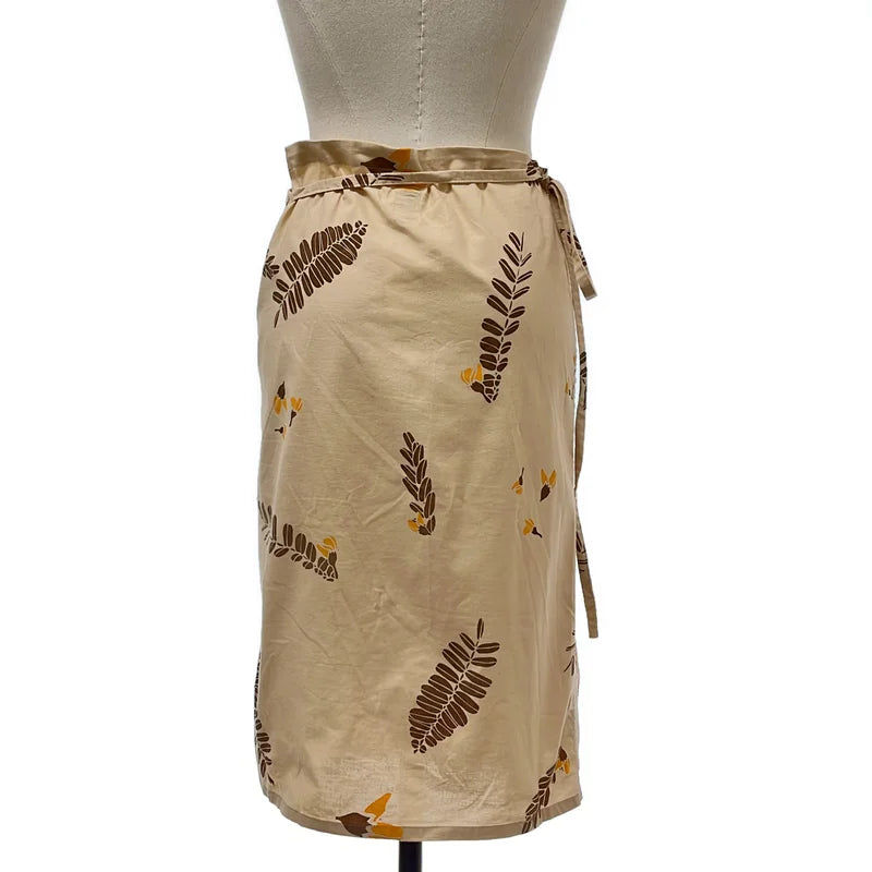 SUNSHINE+CLOUD / サンシャイン+クラウド | コットン 総柄 ラップスカート | 1 | レディース