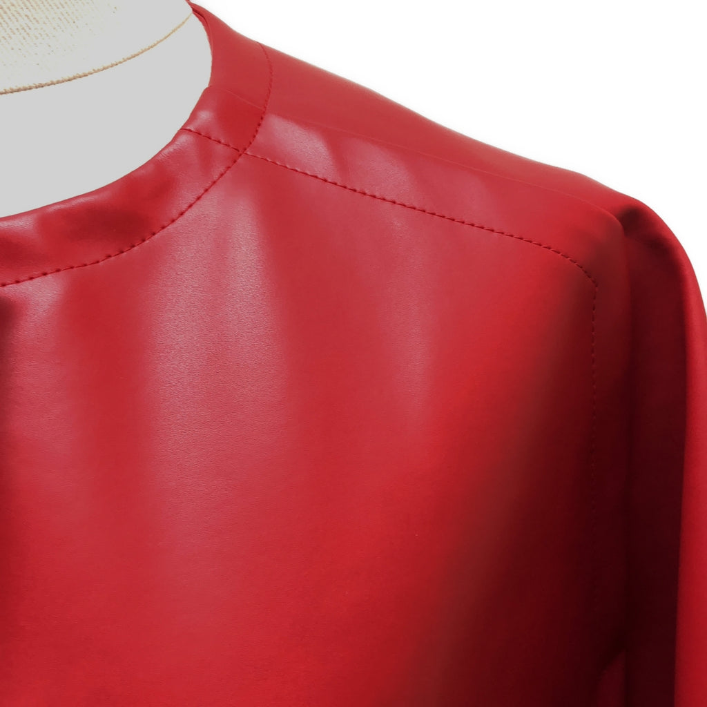 MARNI / マルニ | フェイクレザー ノーカラー オーバーコート / 総裏地 | 38 | レディース