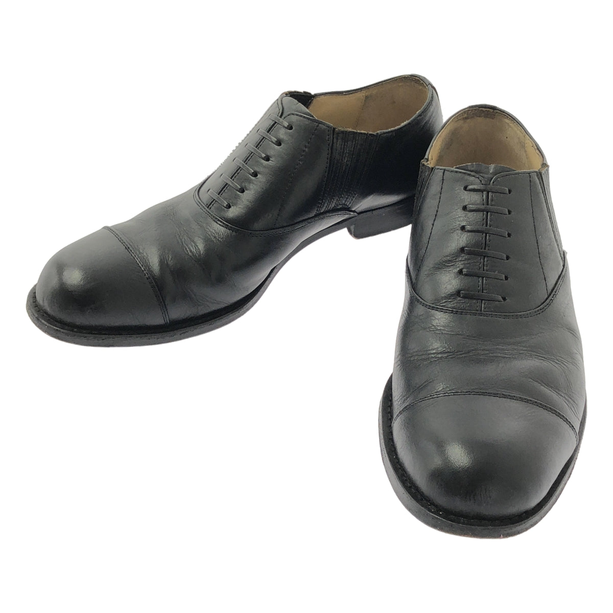 tricot COMME des GARÇONS | 側邊鬆緊搭配直頭皮革正裝鞋 | 尺寸 24 | 女款