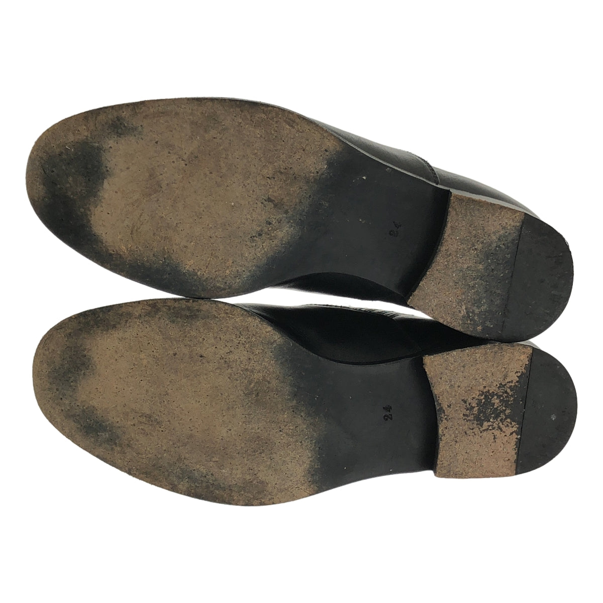 tricot COMME des GARÇONS | 側邊鬆緊搭配直頭皮革正裝鞋 | 尺寸 24 | 女款