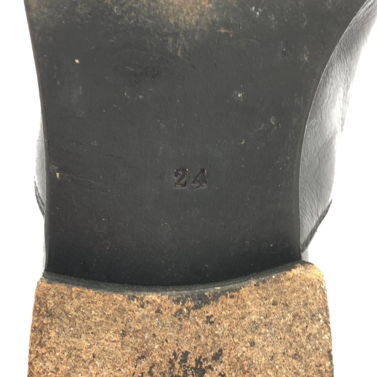 tricot COMME des GARÇONS | 側邊鬆緊搭配直頭皮革正裝鞋 | 尺寸 24 | 女款