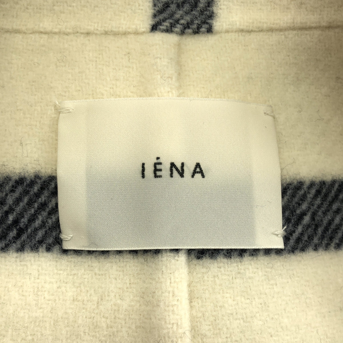 IENA / イエナ | エアリーウール リバーチェスターコート | F | アイボリー / ネイビー | レディース