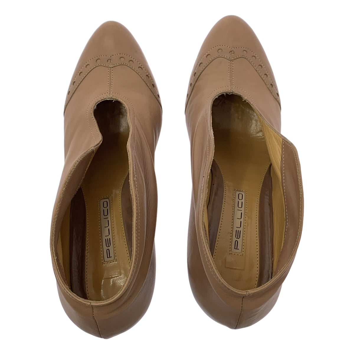 PELLICO / ペリーコ | レザー ヒール ブーティ | 37 | レディース