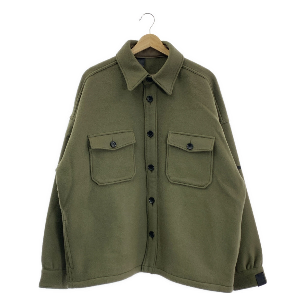 N.HOOLYWOOD / エヌハリウッド | ウール メルトン オーバー CPO シャツ ジャケット | 40 | メンズ