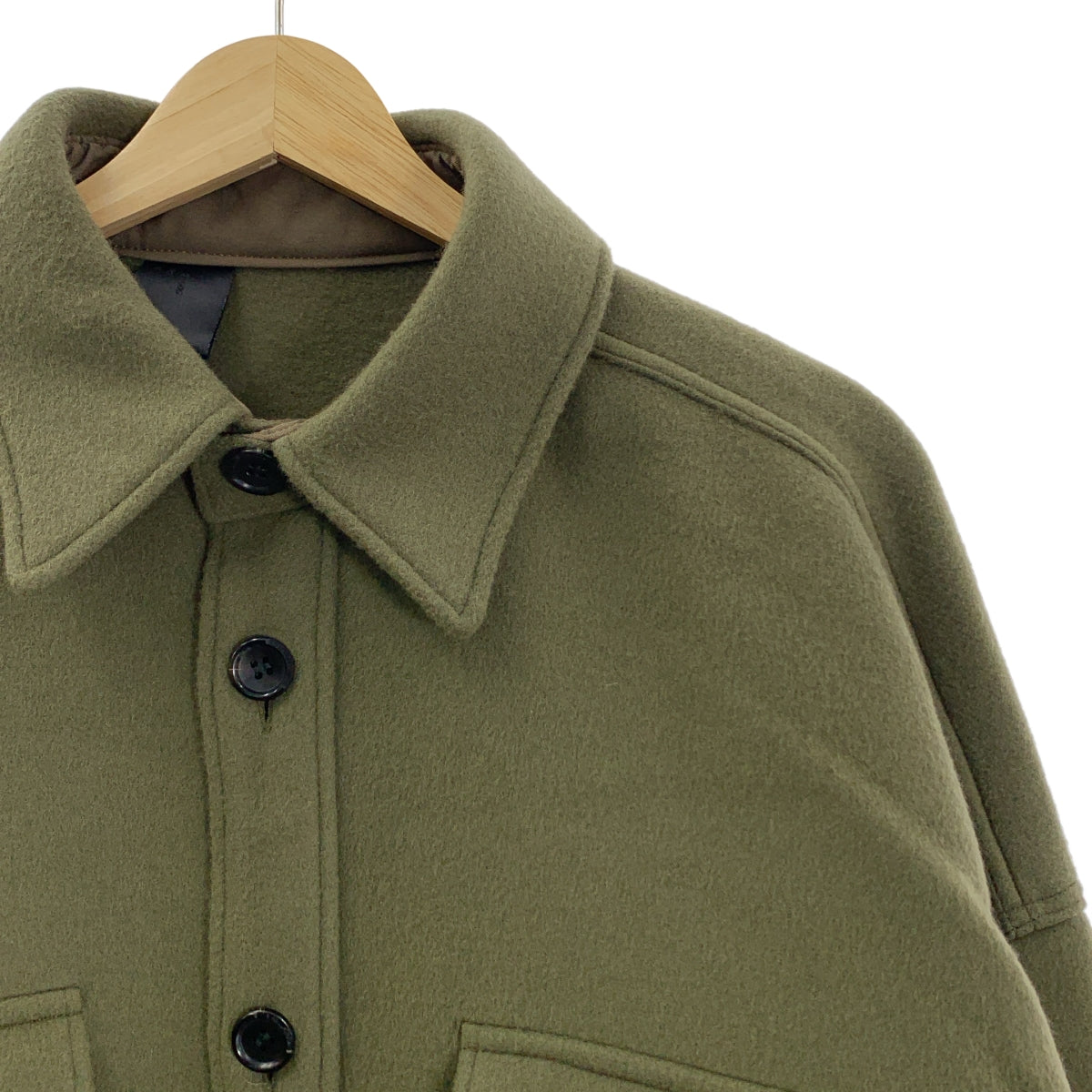 N.HOOLYWOOD / エヌハリウッド | ウール メルトン オーバー CPO シャツ ジャケット | 40 | メンズ