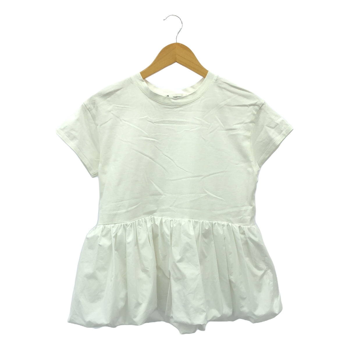 [Good Condition] Cen. | 2023SS | Balloon T-shirt | F | White | Women's