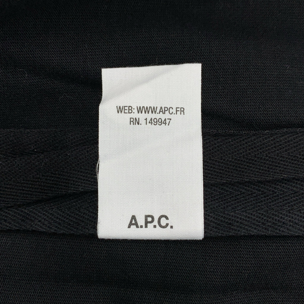 sacai / サカイ | × A.P.C. SIDE ZIP LOGO TEE ロゴプリント カットソー | M | メンズ