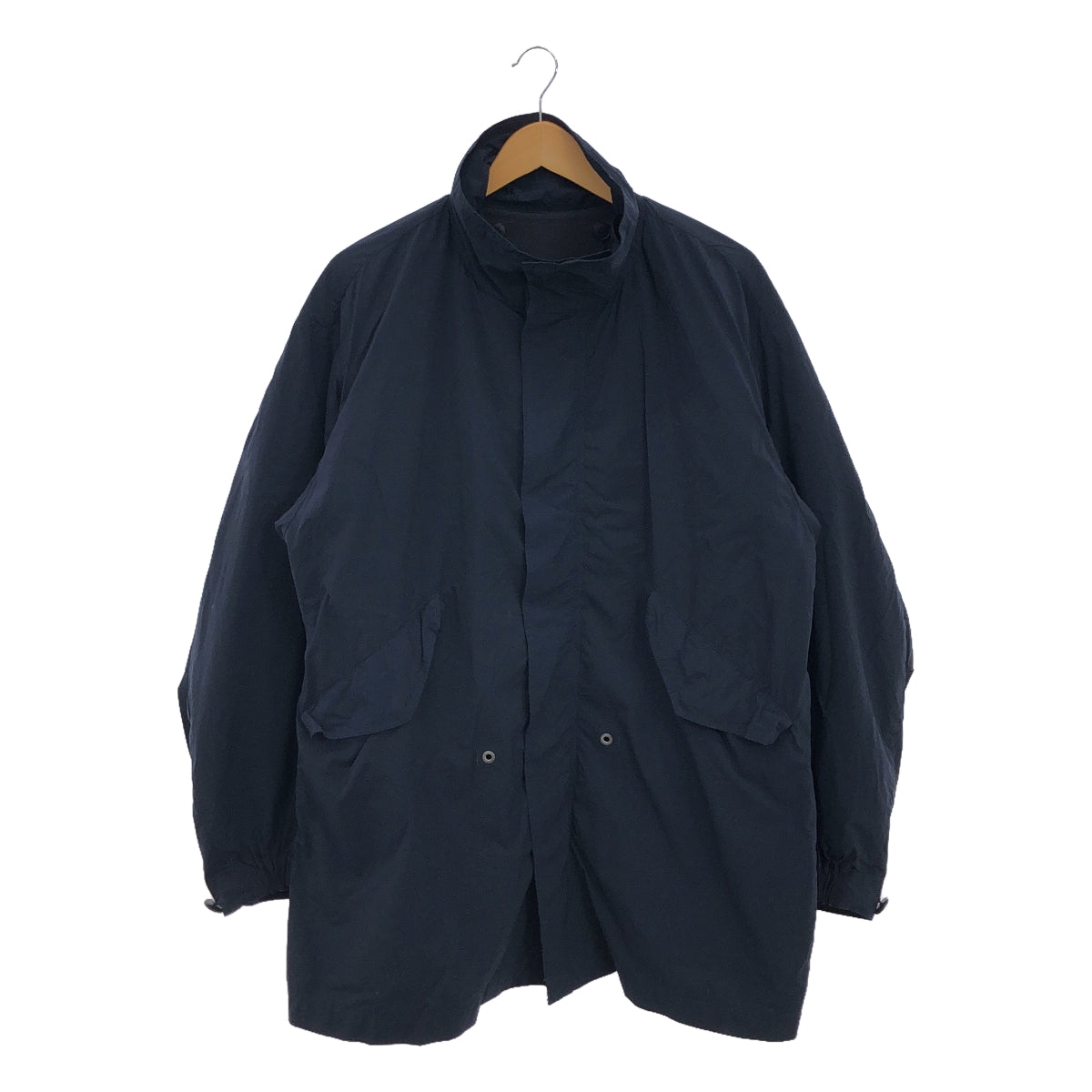 ATON | AIR VENTILE SHORT MODS COAT | 02 | Navy | Men's