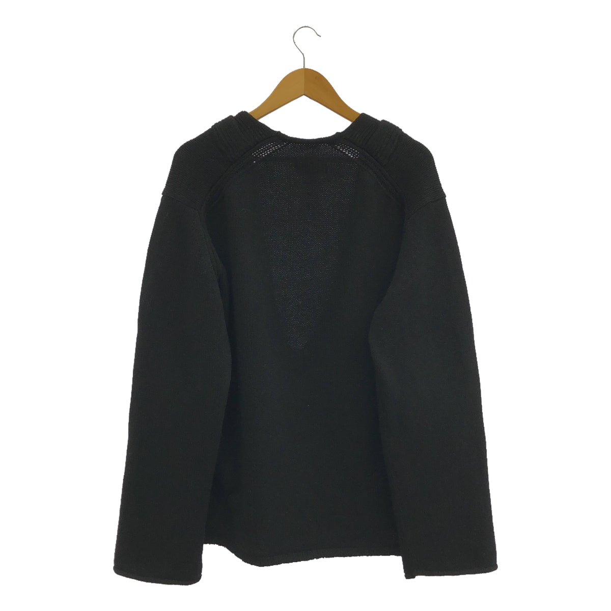 LEA BOBERG / リアボバーグ | 2024AW | Knitted V Neck Jumper Vネックニット | 3/4 | ブラック | メンズ