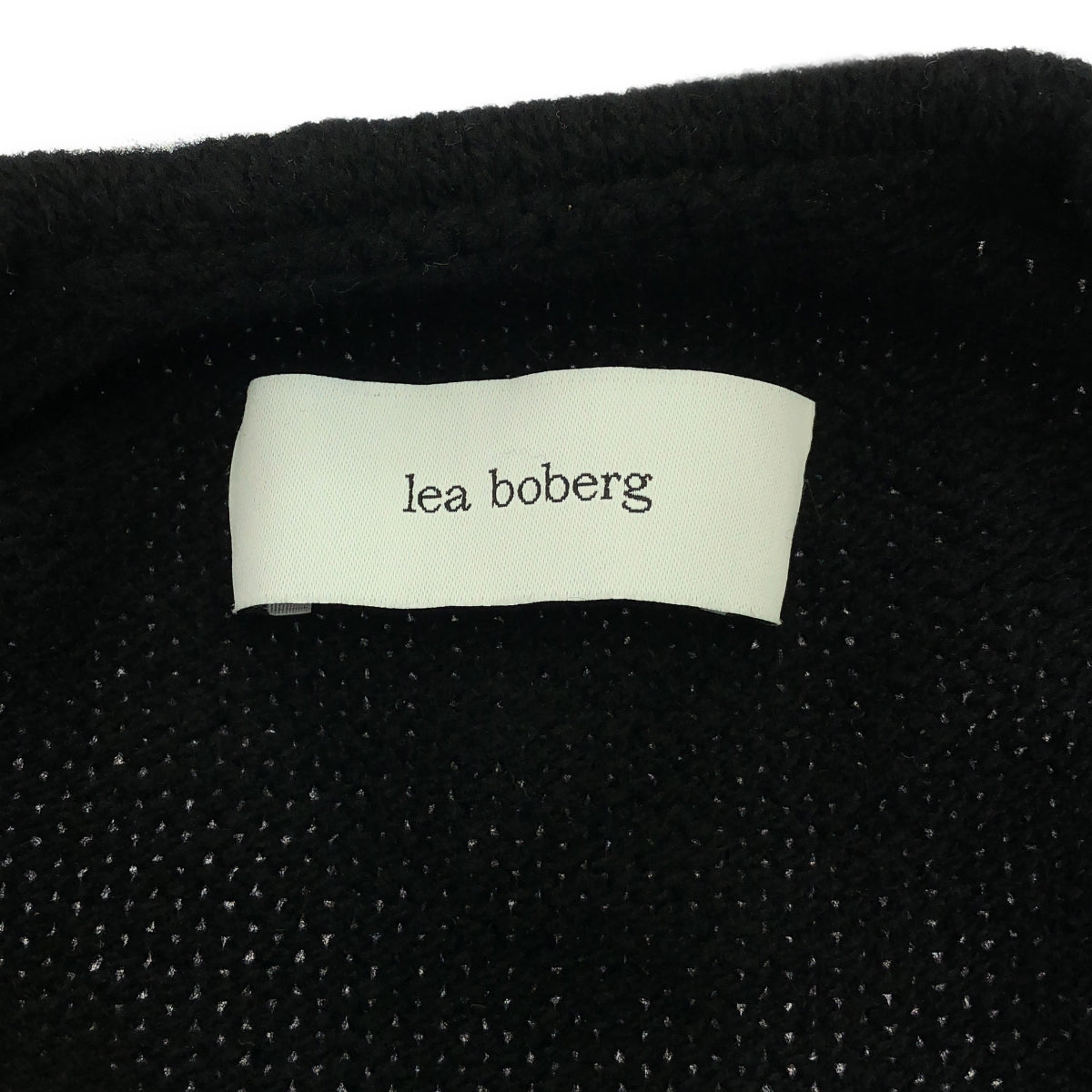 LEA BOBERG | 2024AW | Knitted V Neck Jumper | 3/4 | Black | Men's