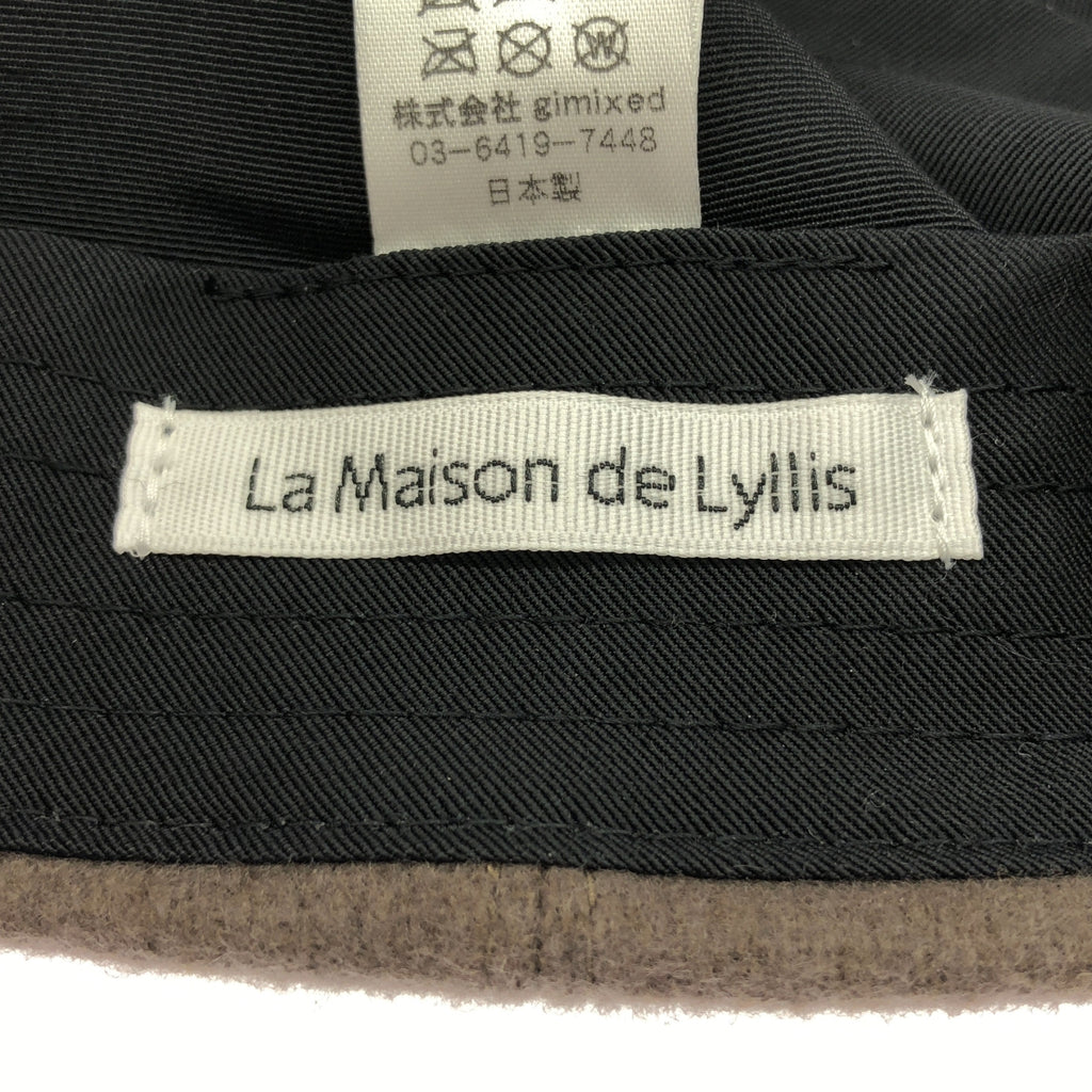 La Maison de Lyllis / ラメゾンドリリス | ウール ナイロン キャップ 帽子 | F | ブラウン | レディース