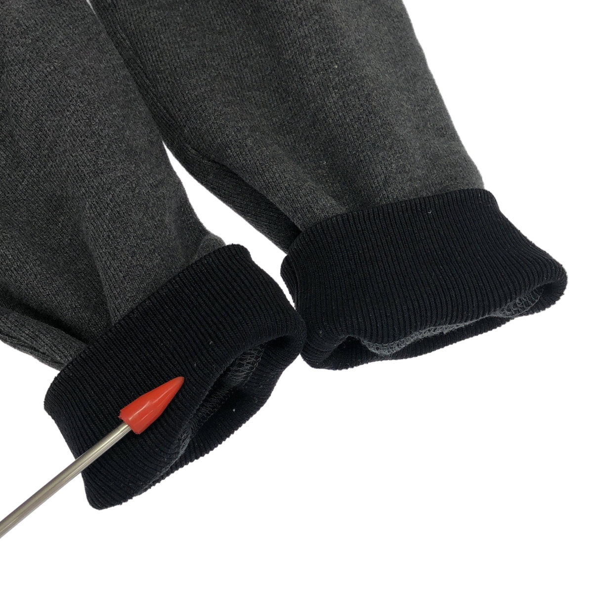 MOSCHINO / モスキーノ | ロゴ刺しゅう スウェット | 48 | グレー / ブラック | メンズ