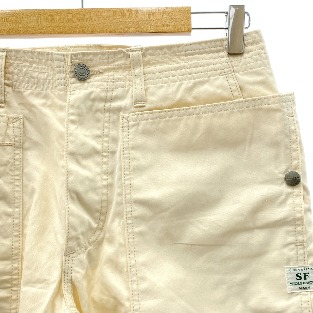 SASSAFRAS | 秋葉褲 1/2 吋棉質秋葉短褲 | S 碼 | 男士