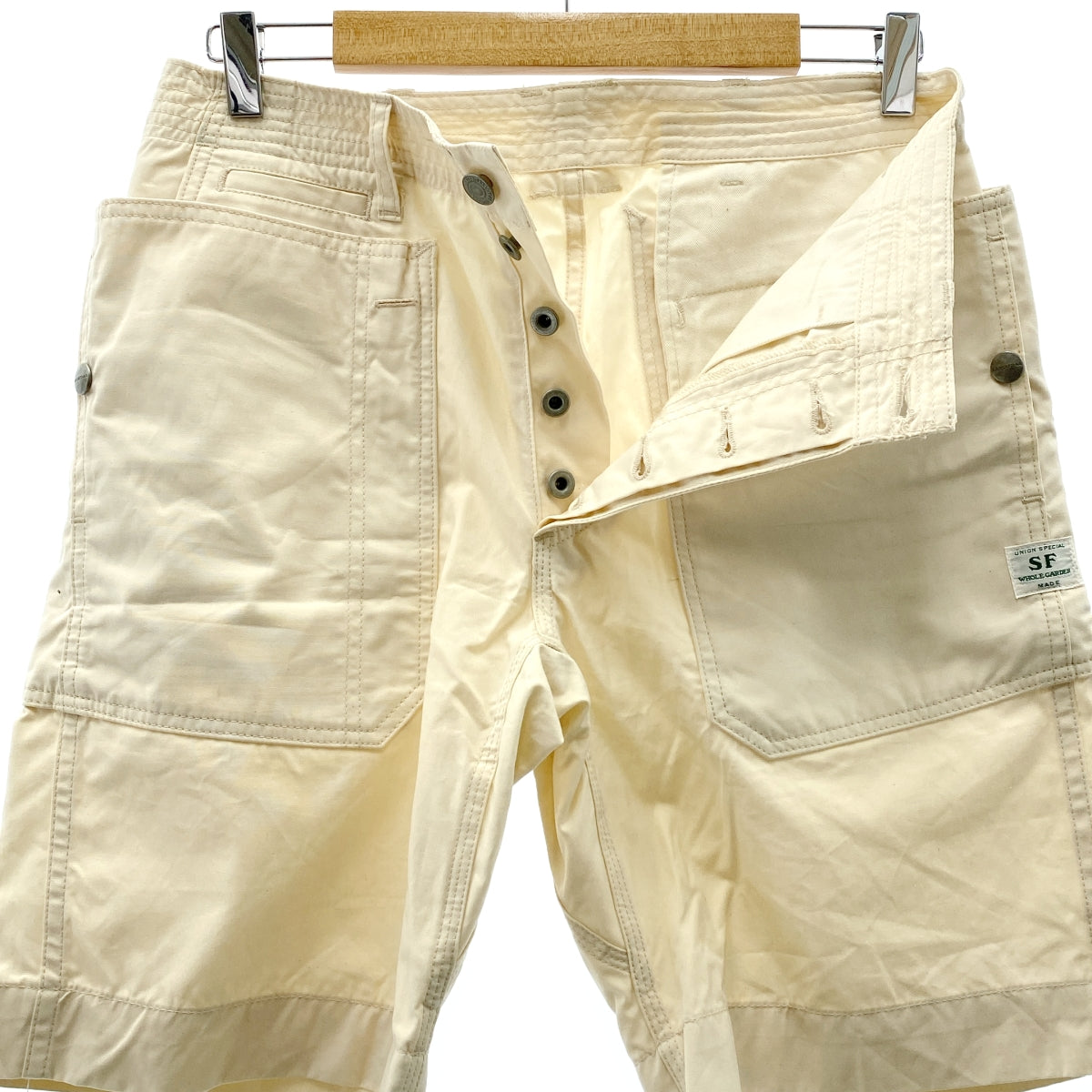 SASSAFRAS | 秋葉褲 1/2 吋棉質秋葉短褲 | S 碼 | 男士