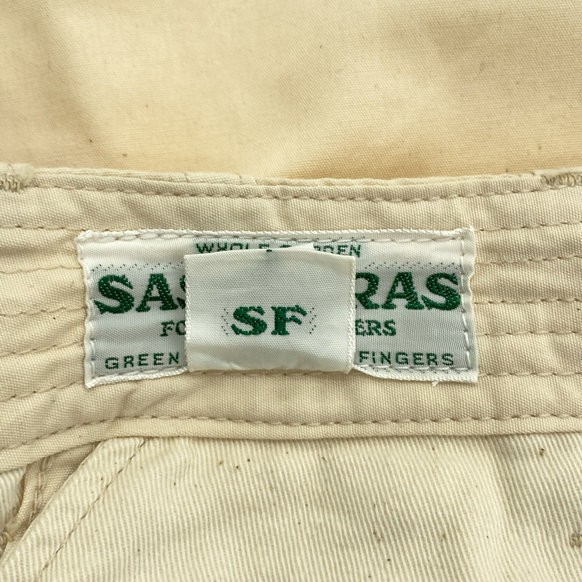 SASSAFRAS / 사사후라스 | Fall Leaf Pants 1/2 코튼 폴 리프 반바지 | S | 남성