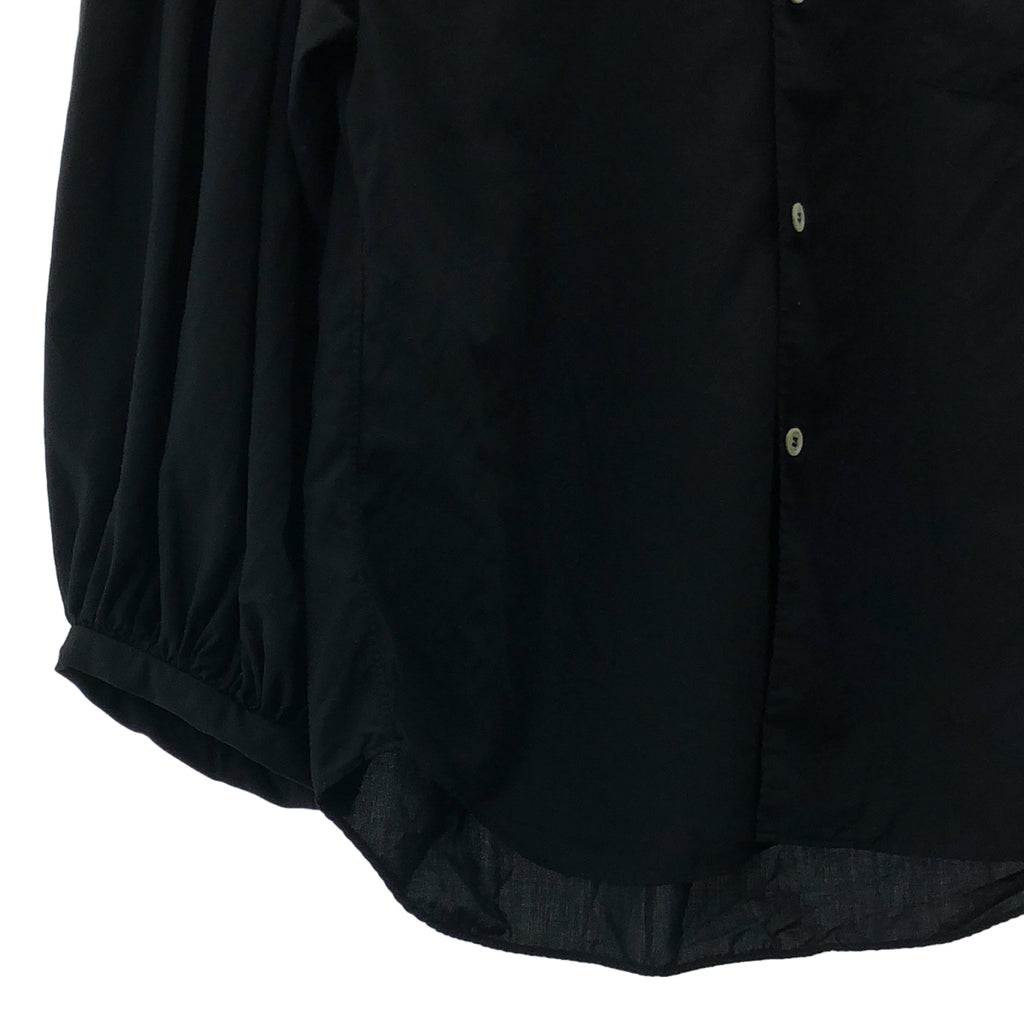 COMME des GARCONS | 2021 春夏 | 圓領燈籠袖襯衫 | S 碼 | 黑色 | 女款