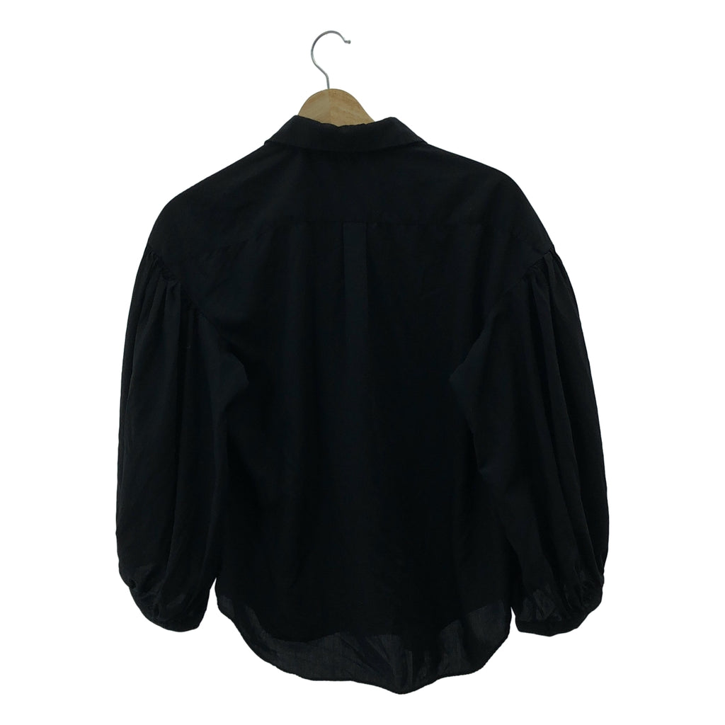 COMME des GARCONS | 2021 春夏 | 圓領燈籠袖襯衫 | S 碼 | 黑色 | 女款