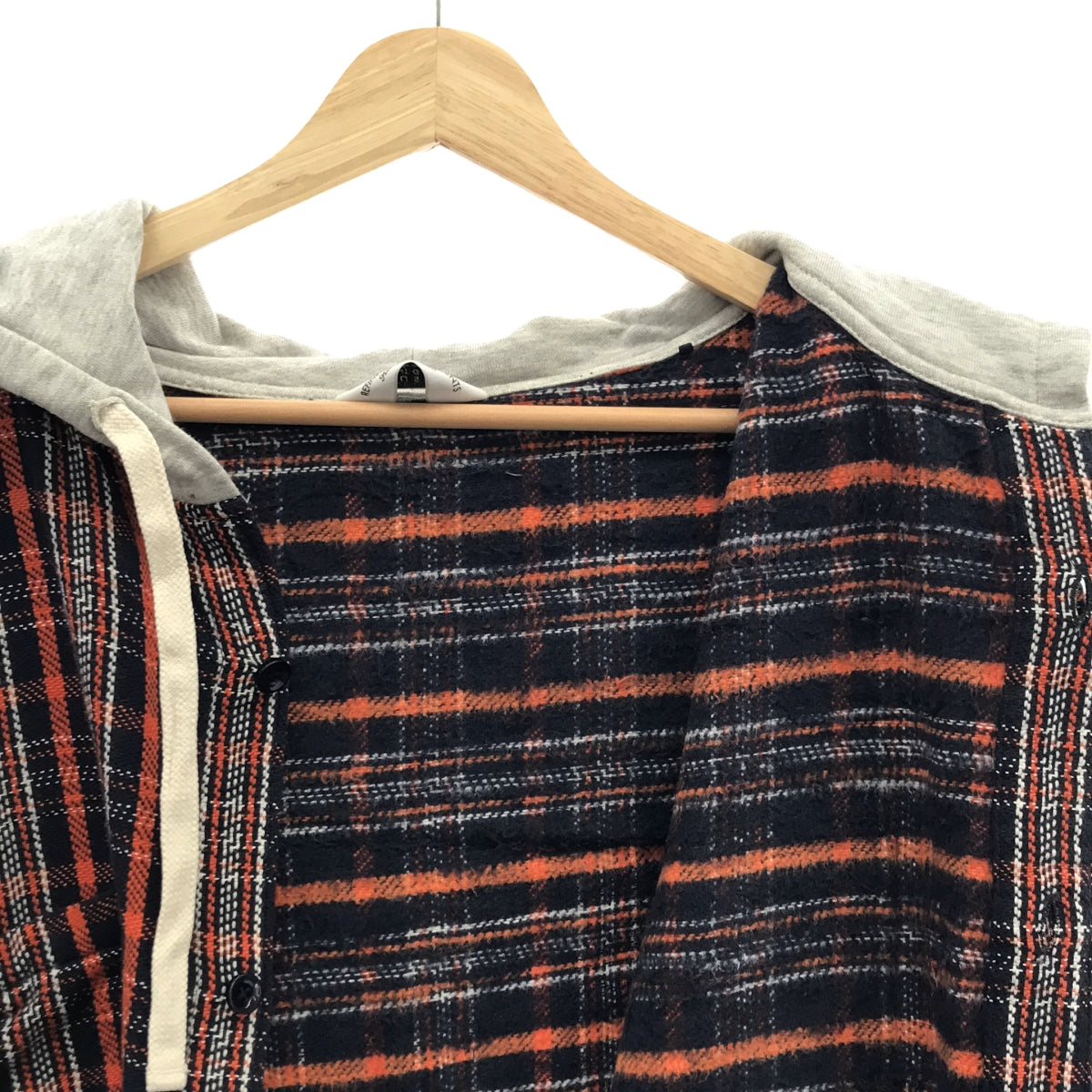 UNUSED / アンユーズド | hooded check shirt / フーデッド チェック シャツ | 3 | メンズ – KLD