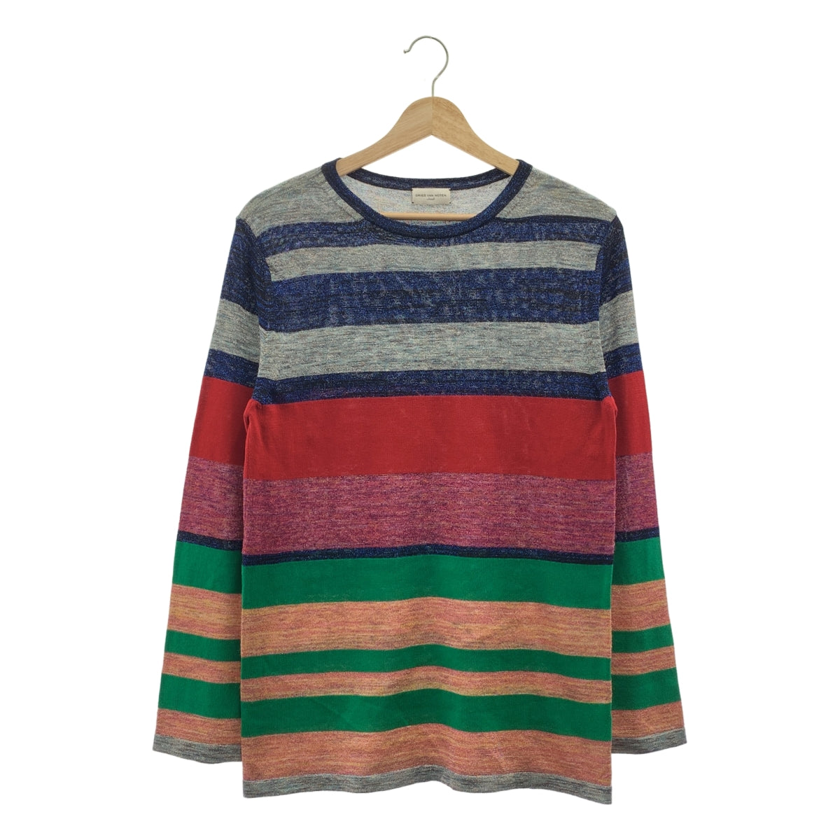 DRIES VAN NOTEN | 棉質黏膠條紋針織毛衣 | S碼 | 女款